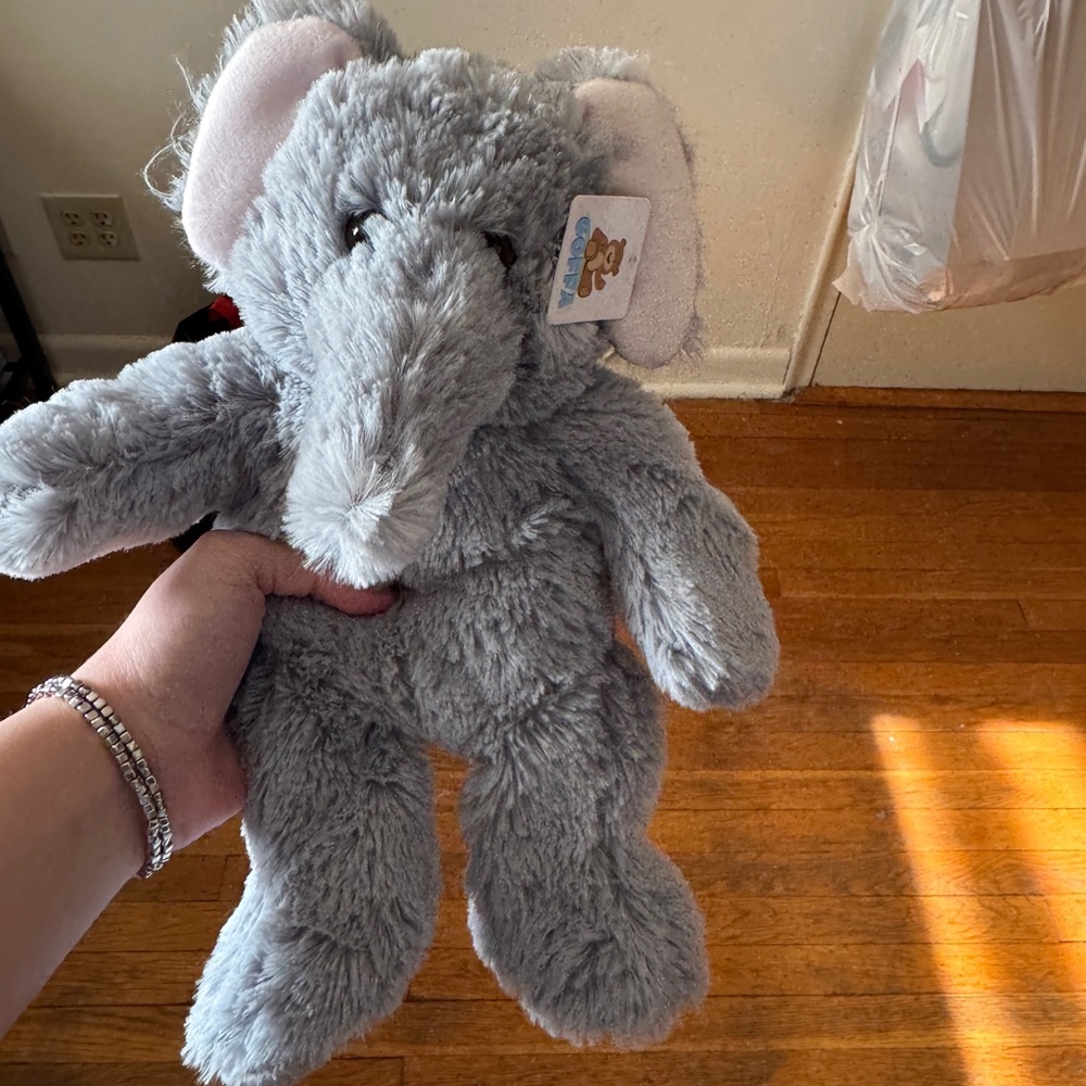Gray Plush Elephant Toy